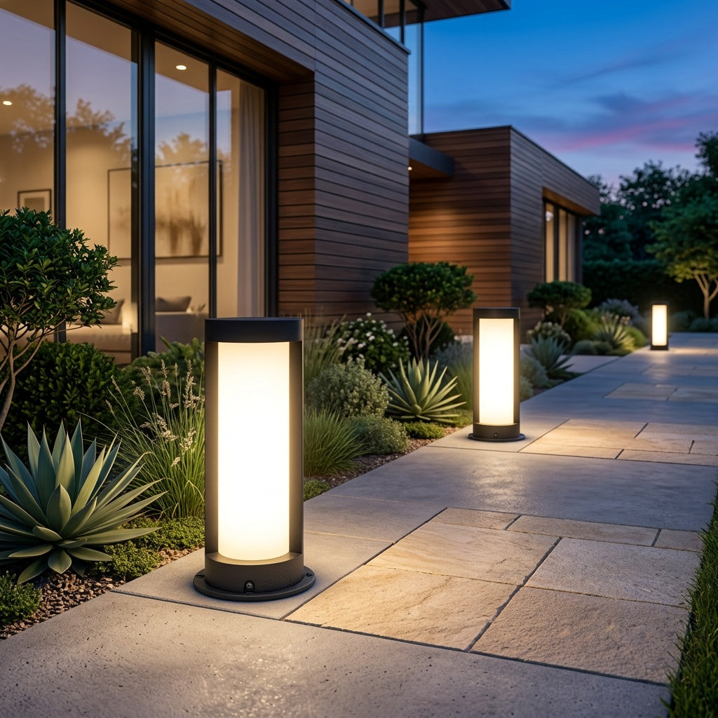 Lumosphere | Stylish Solar Outdoor Lights For Modern Pillar Illumination