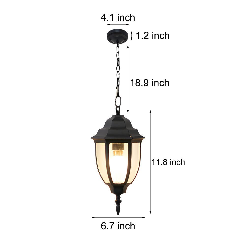 AluminaGlow | Stylish Waterproof Glass Outdoor Chandelier Lighting