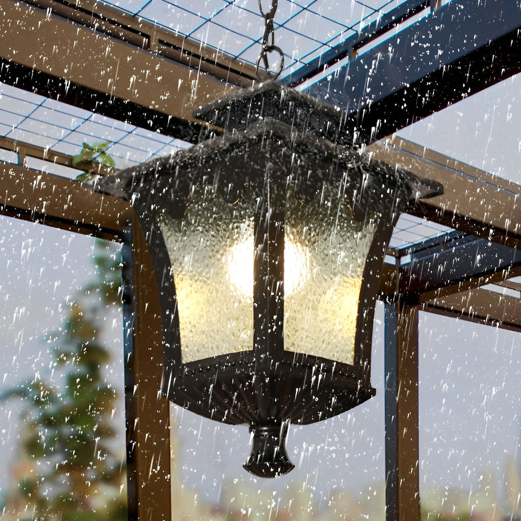 AquaVista | Stylish Retro Outdoor Glass Chandelier Light Fixture