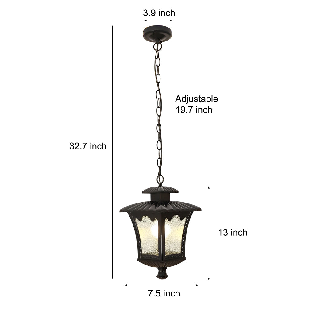 AquaVista | Stylish Retro Outdoor Glass Chandelier Light Fixture