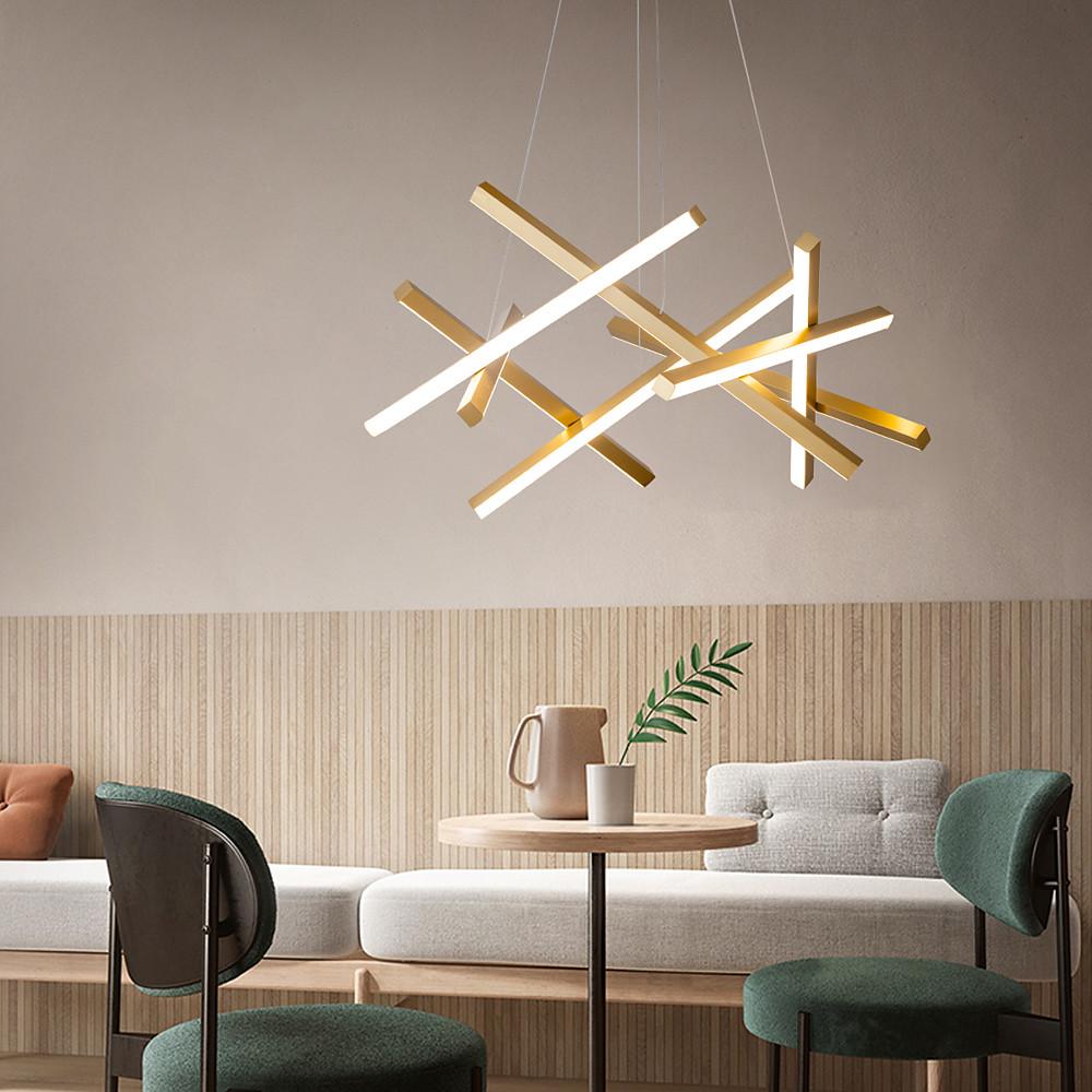 CelestiaLight | Stylish Modern Geometric LED Chandelier Fixture
