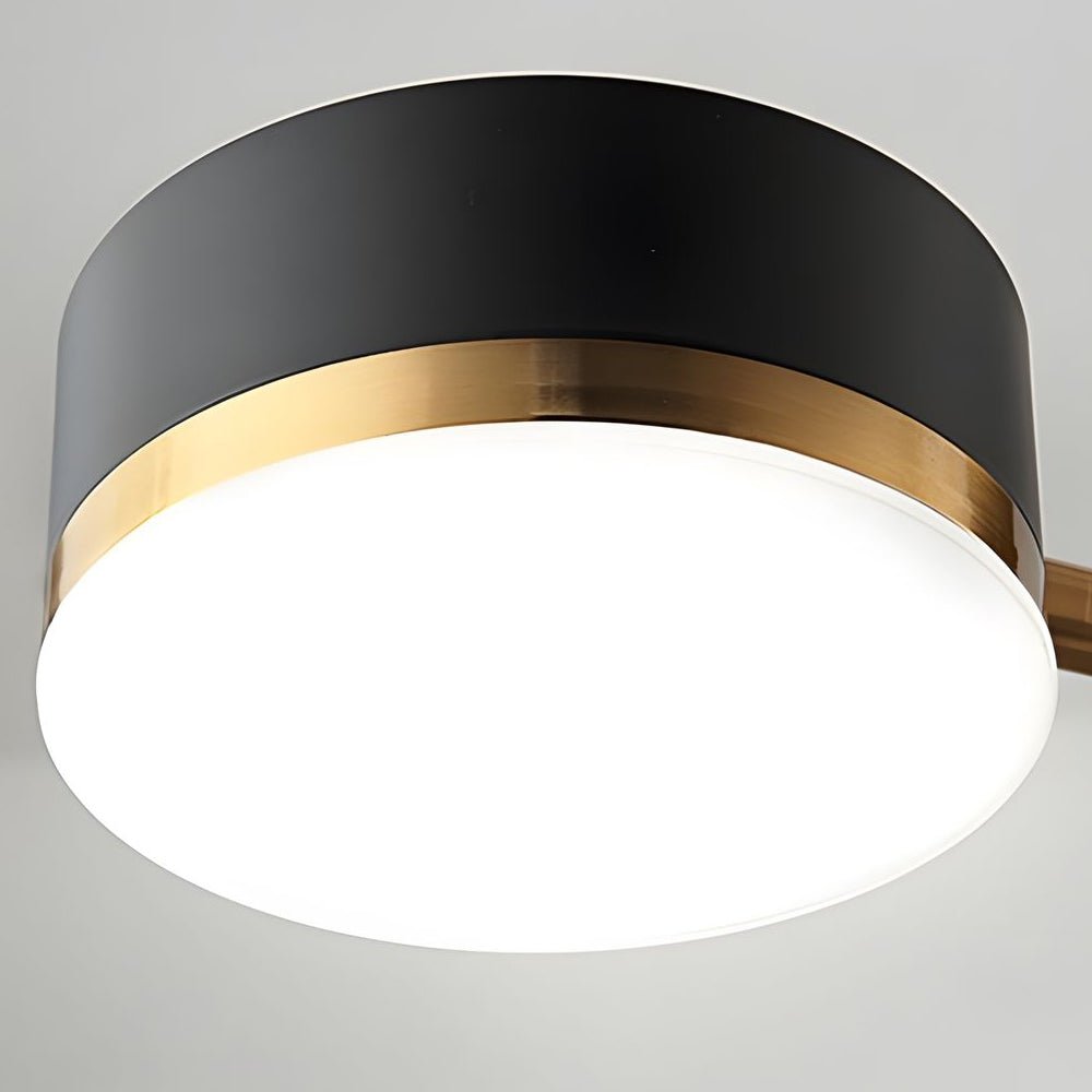 CelestiaSphere | Stylish Modern Black Gold Sputnik Ceiling Light