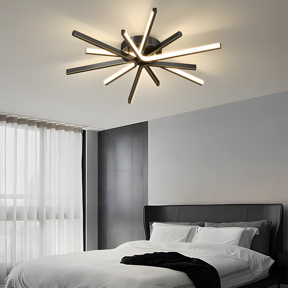 CelestialGlow | Modern Elegant LED Semi-Flush Mount Ceiling Light