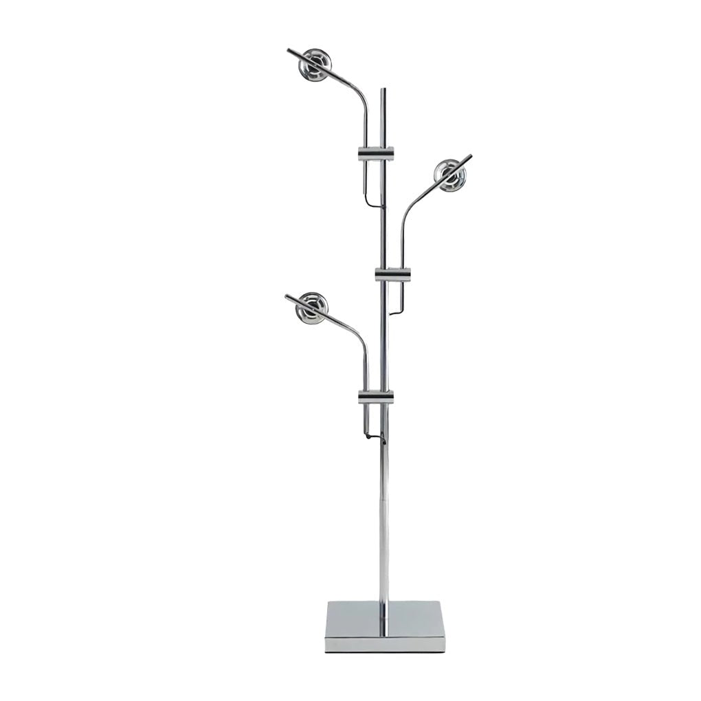ChromeGlow | Stylish Adjustable Modern Floor Lamp with Multi-Directional Lighting 7