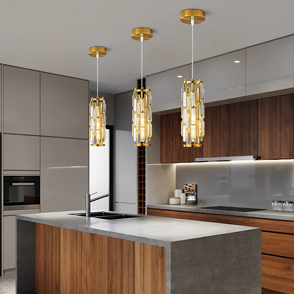 CrystalAura | Stylish Elegant Mini Pendant Light Fixture for Modern Spaces