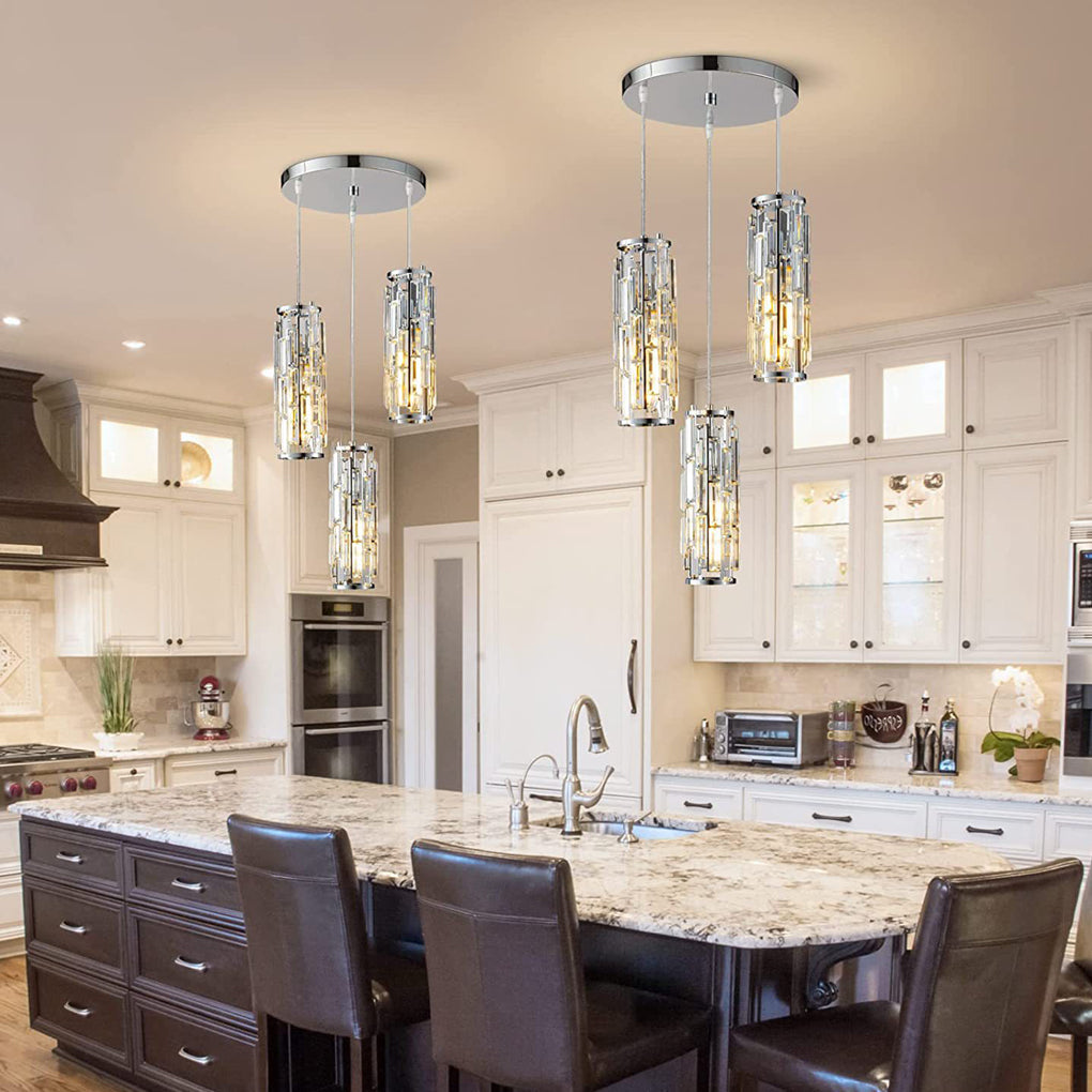CrystalAura | Stylish Elegant Mini Pendant Light Fixture for Modern Spaces