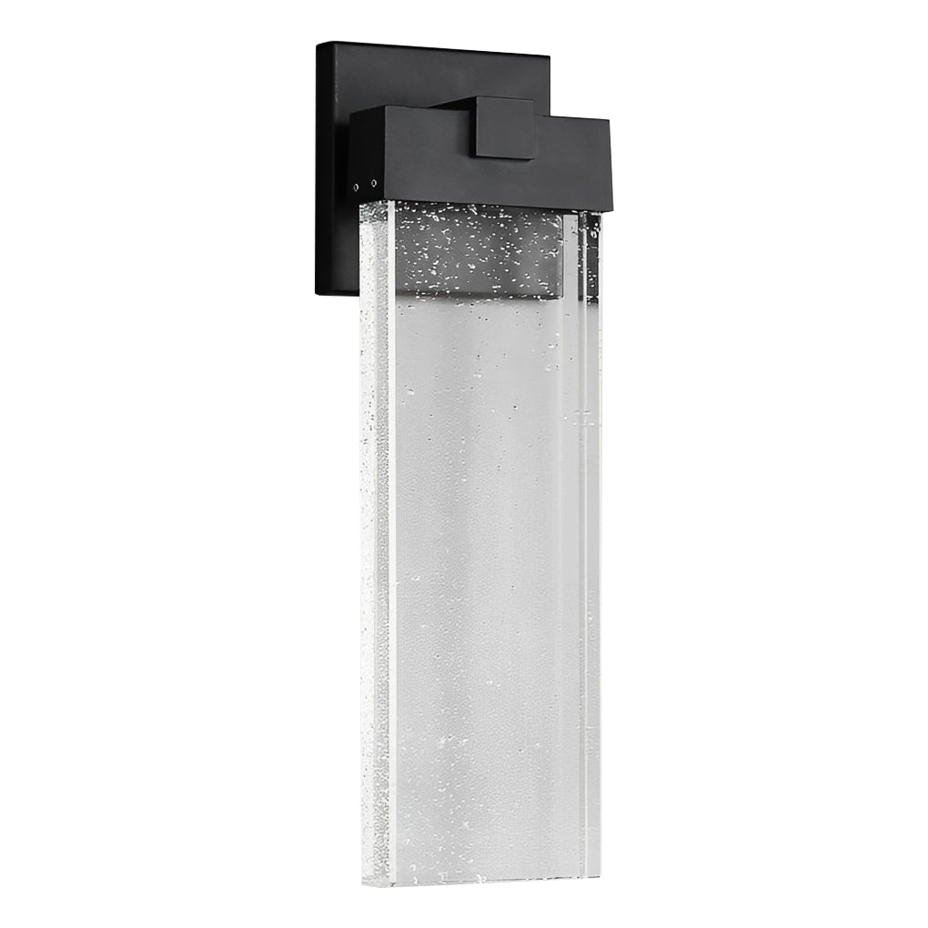 CrystalGlow | Elegant Textured Outdoor Wall Lantern Light Fixture