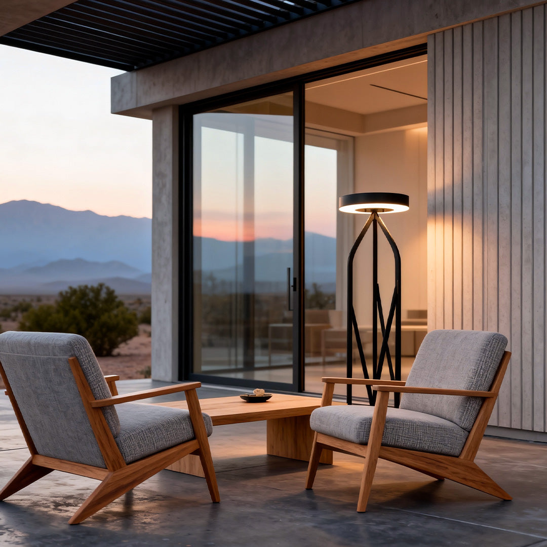 Elegant Outdoor Floor Lamp | Vintage IP55 Waterproof Light for Gardens & Courtyards