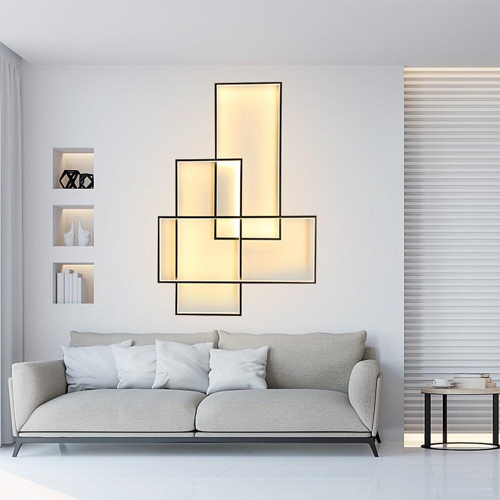 Geometra | Modern Sleek Aluminum LED Flush Mount Ceiling Light Fixture