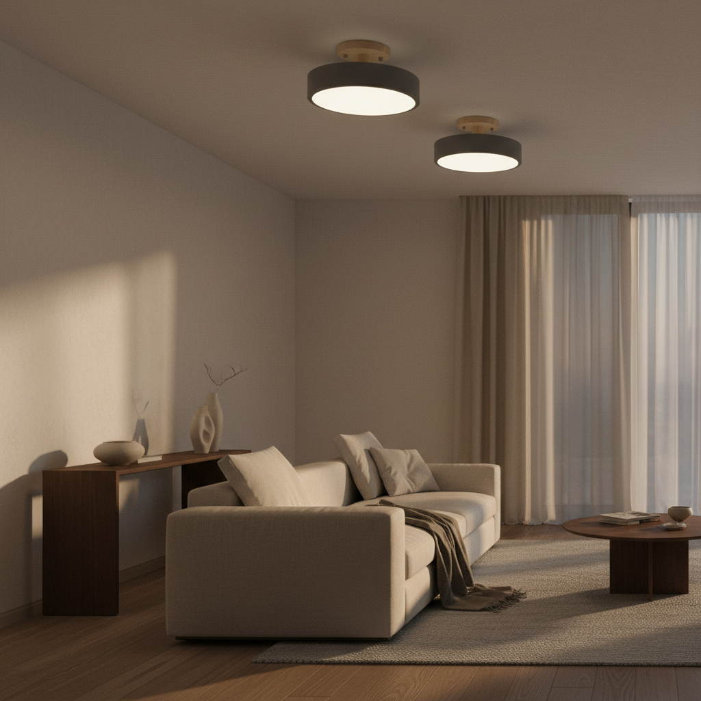 Luminara | Modern Sleek LED Flush Mount Ceiling Light Fixture
