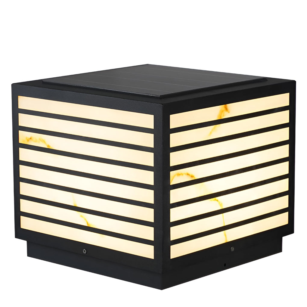 LumiaStone | Elegant Weatherproof Solar Outdoor Pillar Light