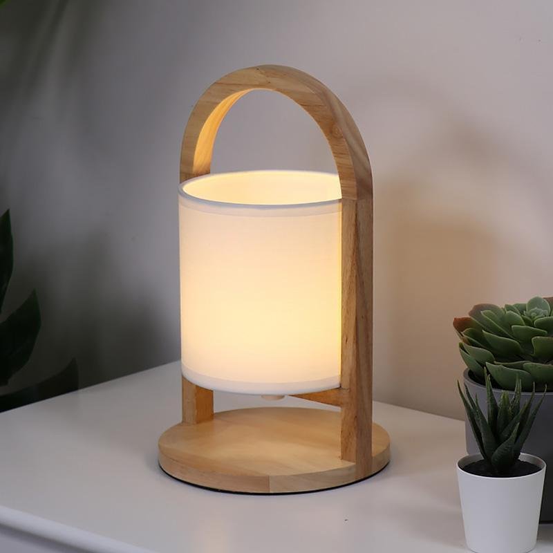 LuminaraWood | Stylish Cordless Battery Table Lamp with Dimming Feature 1