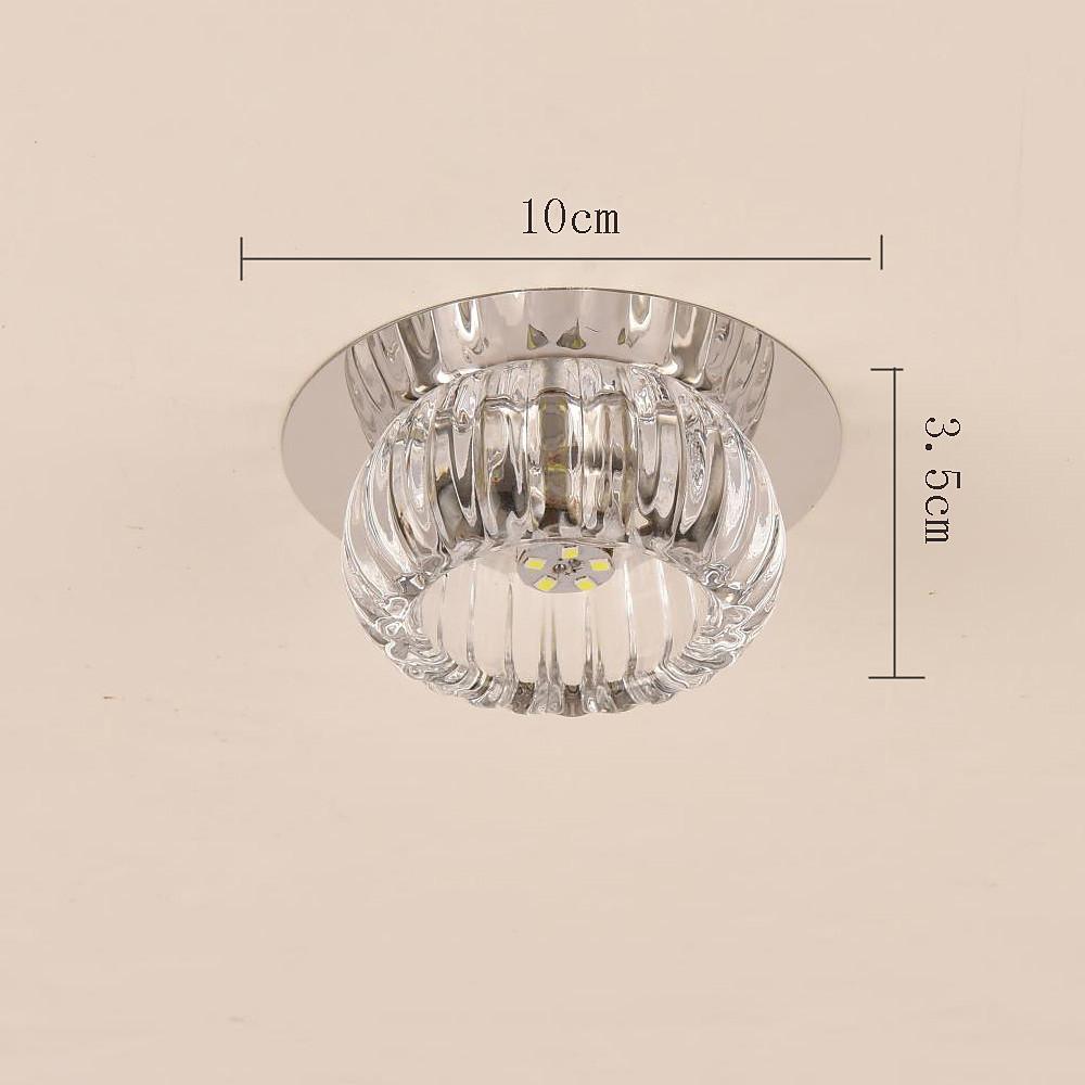 Luminara | Elegant Geometric Crystal Flush Mount Ceiling Light
