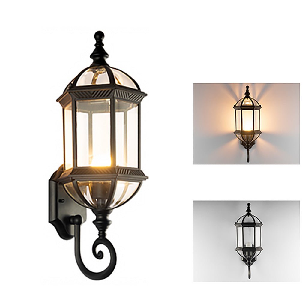 Luminara | Elegant Retro Aluminum Outdoor Wall Lights for Classic Illumination