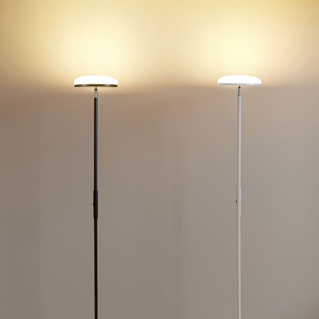 Luminara | Modern Black Adjustable Uplight Floor Reading Lamp 1