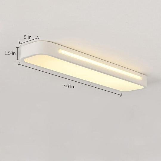 Luminara | Modern Elegant Long Oval LED Flush Mount Ceiling Light
