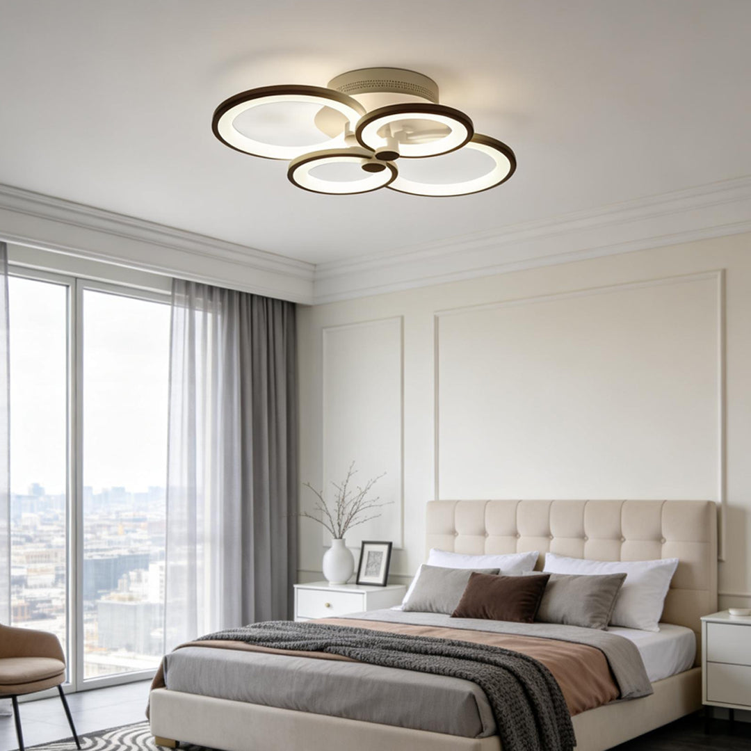 Luminara | Modern Elegant Multi Ring LED Flush Mount Ceiling Light