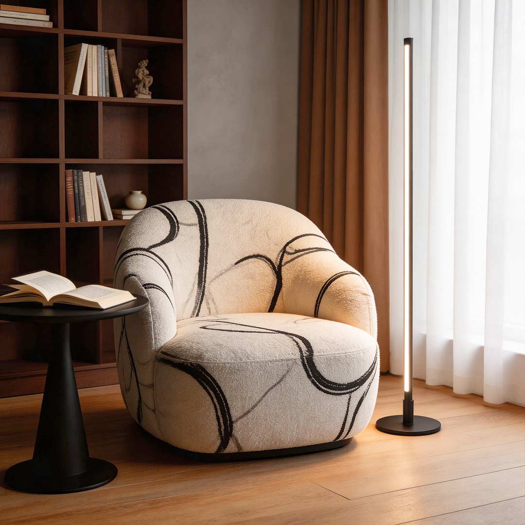 Luminara | Sleek Modern Aluminum Standing Floor Lamp for Ambient Lighting 2