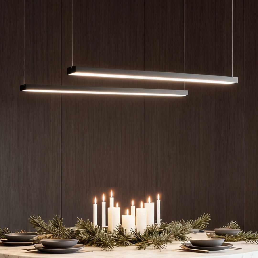 Luminara | Sleek Modern Black Pendant Light for Kitchen Lighting