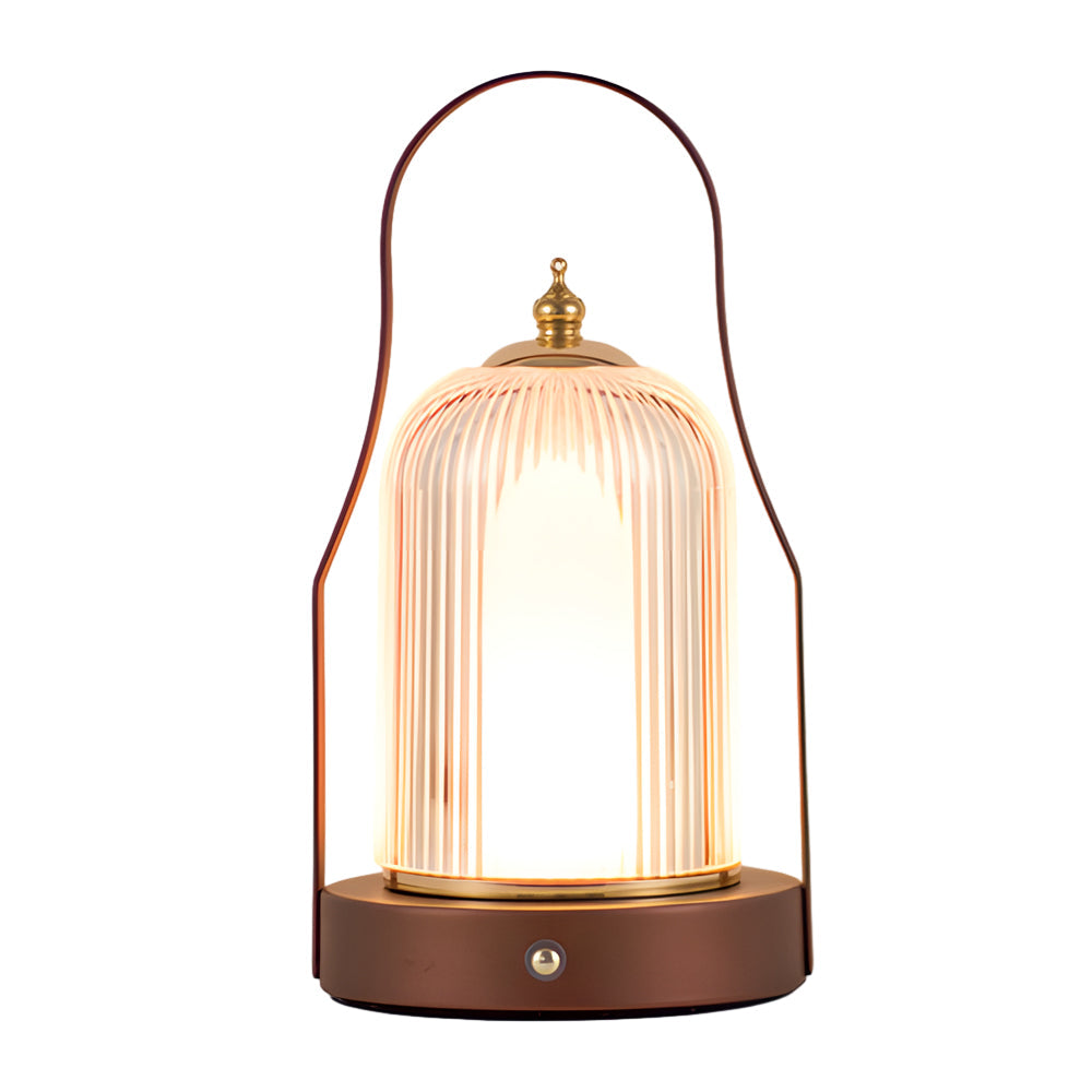 Luminara | Stylish Cordless Brass LED Bedside Table Lamp with Adjustable Light 7