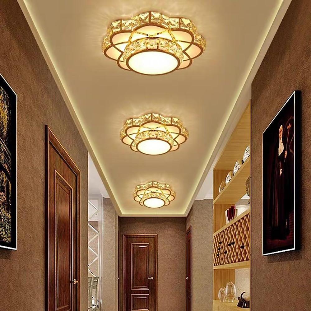 Luminara | Stylish Minimalist Crystal Flush Mount Ceiling Light Fixture