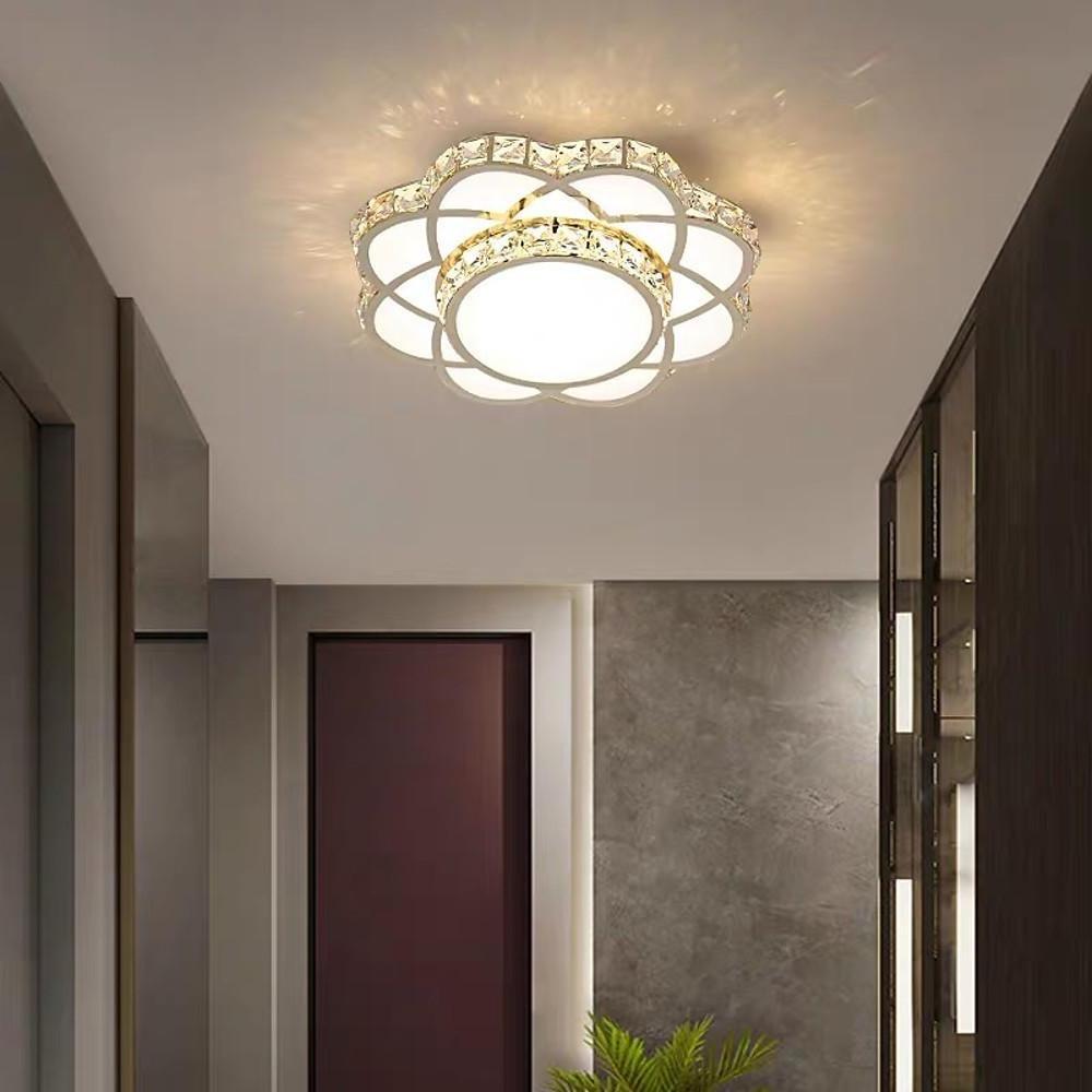 Luminara | Stylish Minimalist Crystal Flush Mount Ceiling Light Fixture