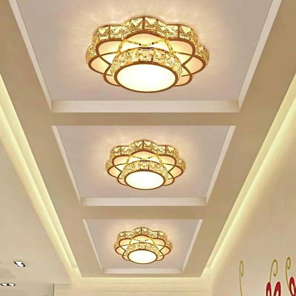 Luminara | Stylish Minimalist Crystal Flush Mount Ceiling Light Fixture