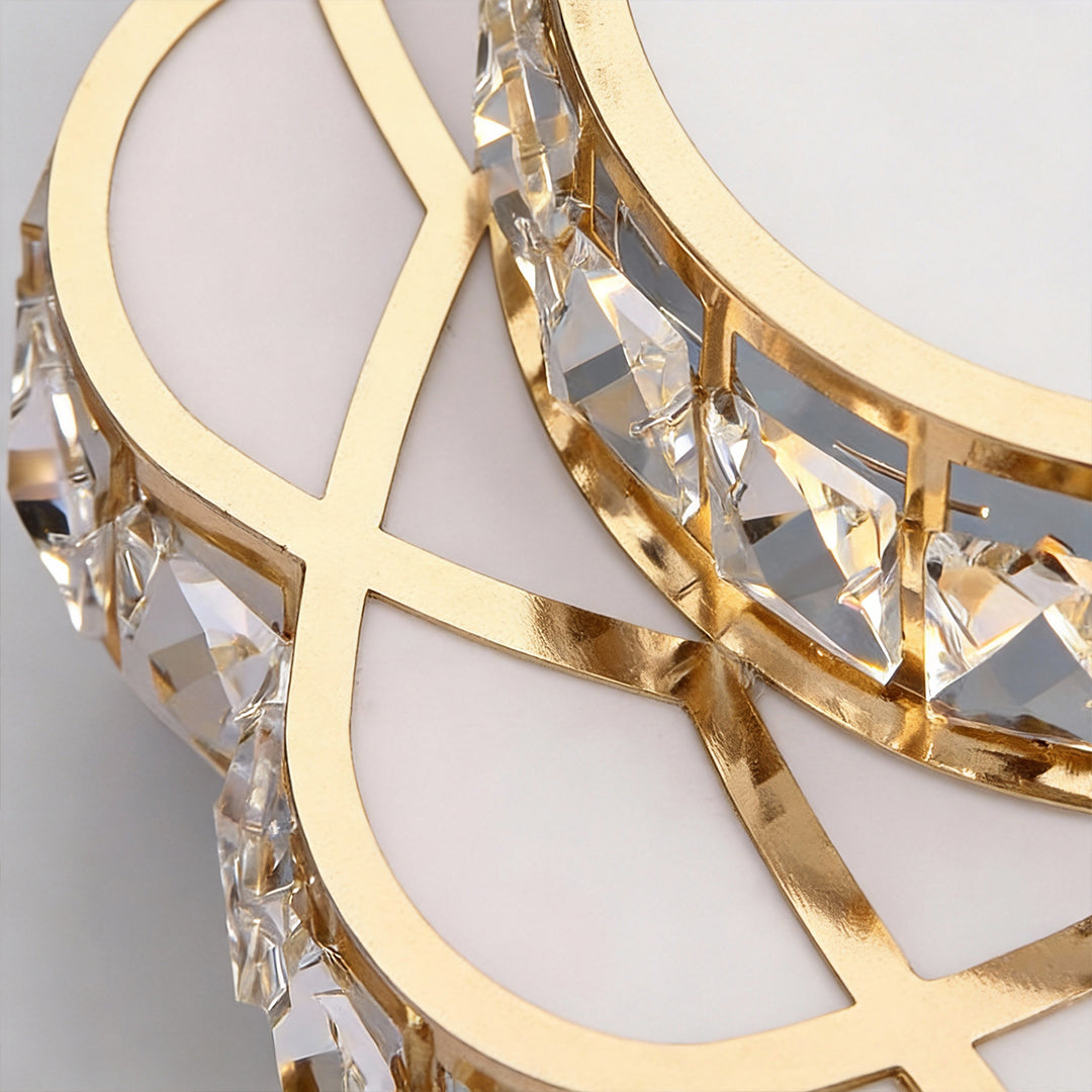 Luminara | Stylish Minimalist Crystal Flush Mount Ceiling Light Fixture