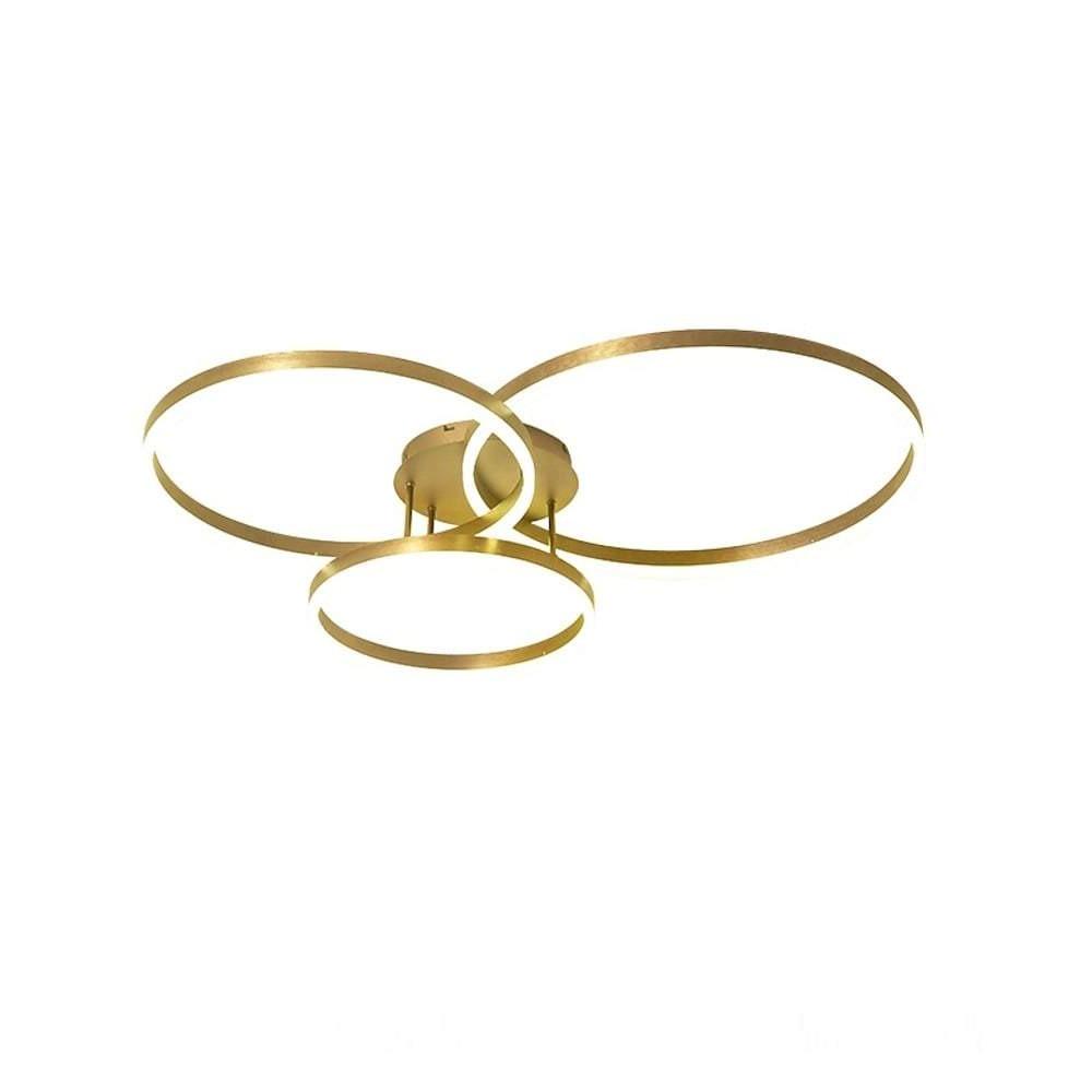 Luminara | Stylish Modern Gold Flush Mount Ceiling Light Fixture