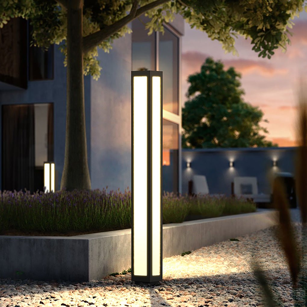 Luminara | Stylish Modern Solar Garden Bollard Outdoor LED Light