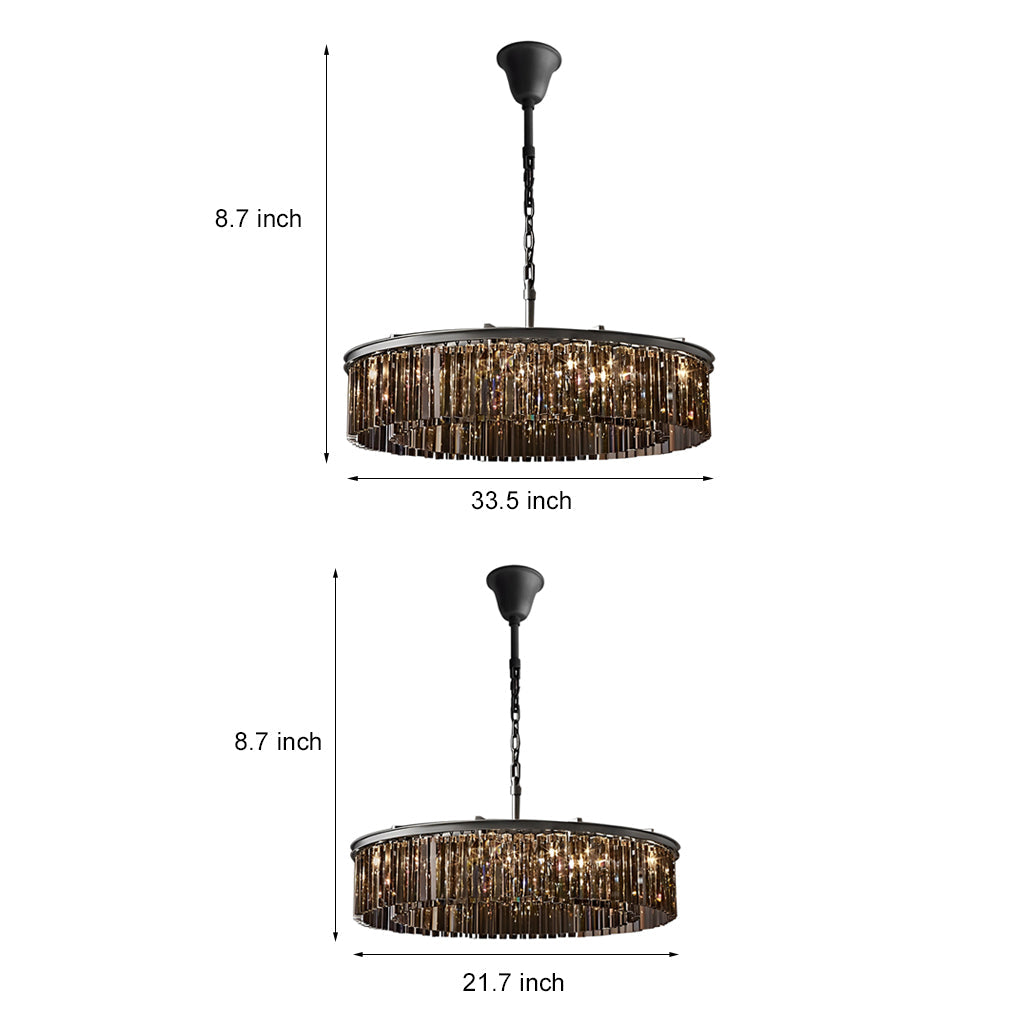 Luminara | Stylish Retro Crystal Designer Chandelier for Modern Interiors