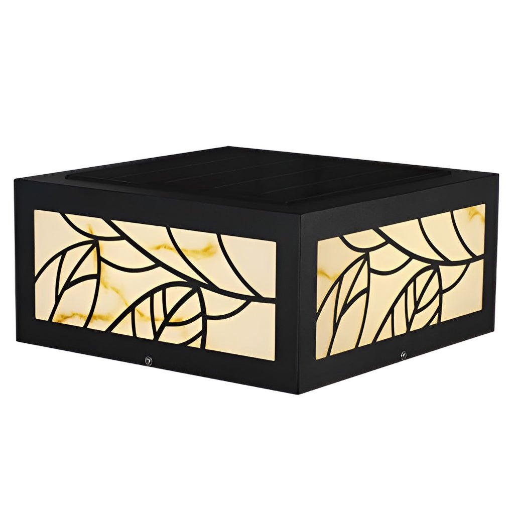 Lumosquare | Stylish Modern Solar Garden Pillar Light Fixture