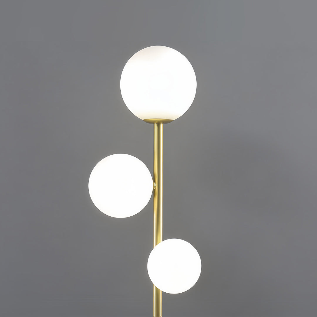 Lunara | Modern Elegant 3-Light Black Floor Lamp with Adjustable Colors 6