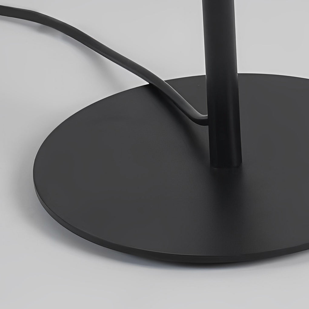 Lunaris | Sleek Modern Black Oval Floor Lamp with LED Lighting 7