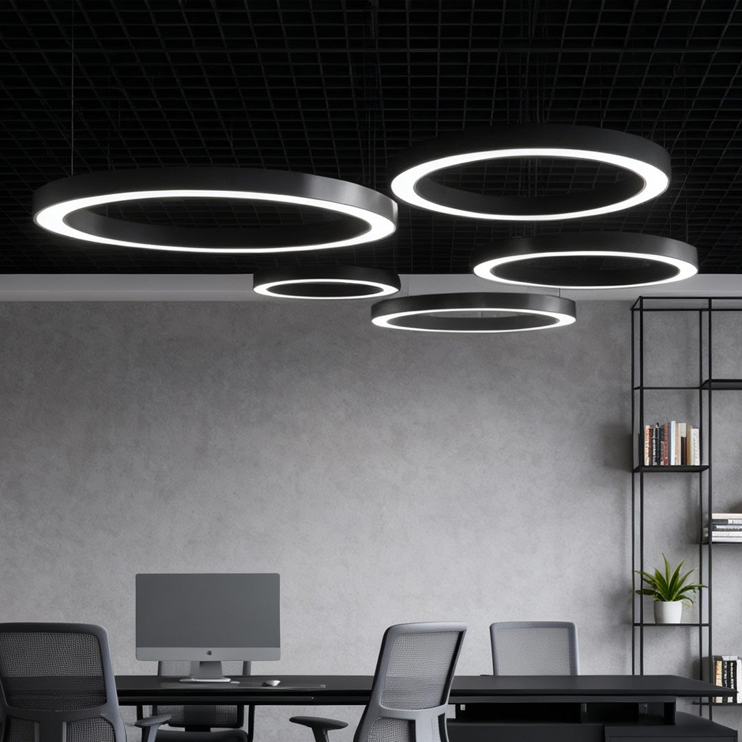 Lunaris | Sleek Modern LED Ceiling Light Fixture for Expansive Illumination