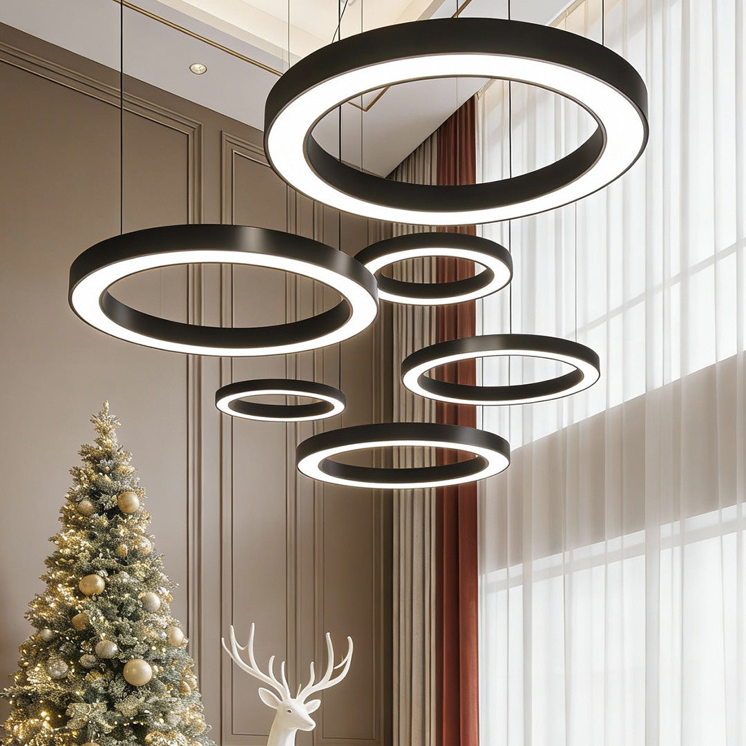 Lunaris | Sleek Modern LED Ceiling Light Fixture for Expansive Illumination