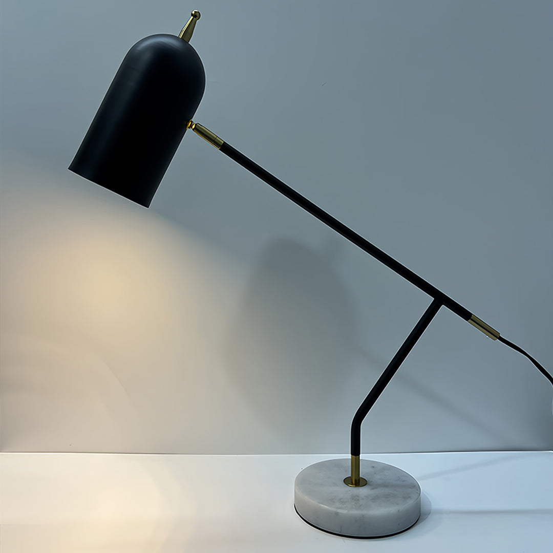 MarbleGlow | Modern Elegant Black Table Lamp with Adjustable LED Light 5