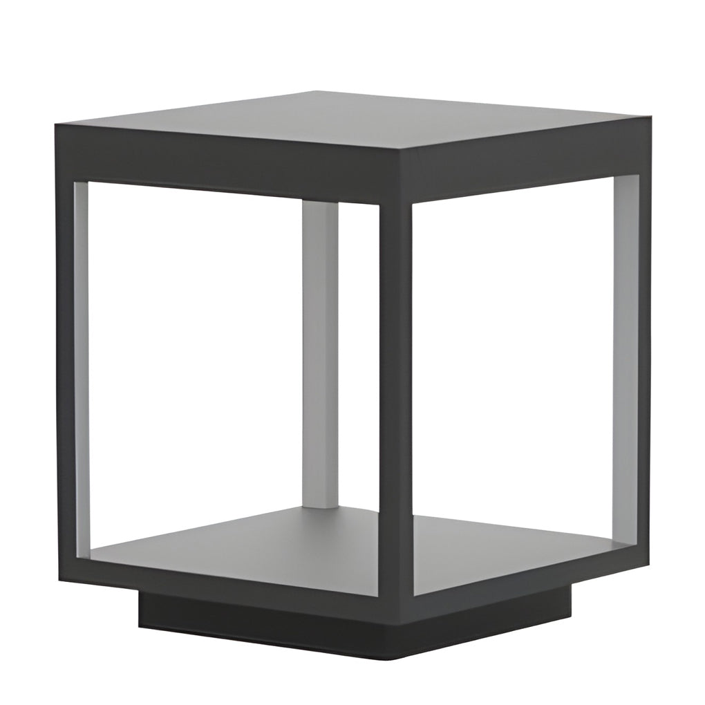 Modern Concrete Pillar Lights | Solar Garden Lights with Dual Power Supply | Elegant Outdoor Lighting for Ambiance 7