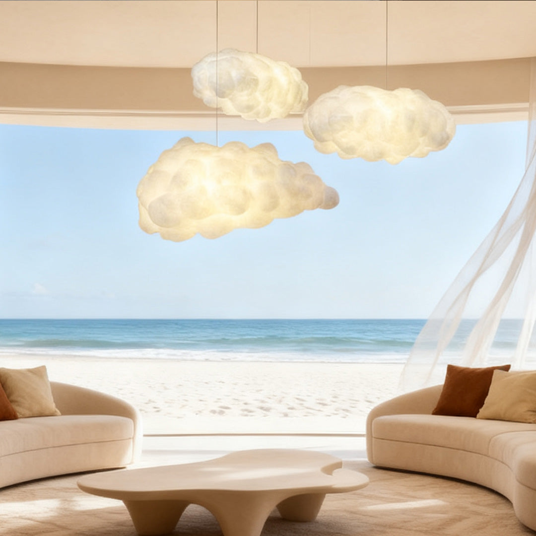 NimbusCloud | Modern Elegant Fabric Pendant Light Fixture