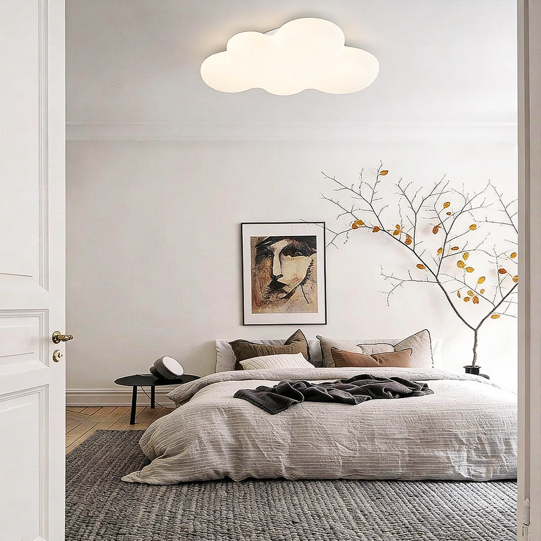 NimbusGlow | Charming Modern LED Flush Mount Ceiling Light