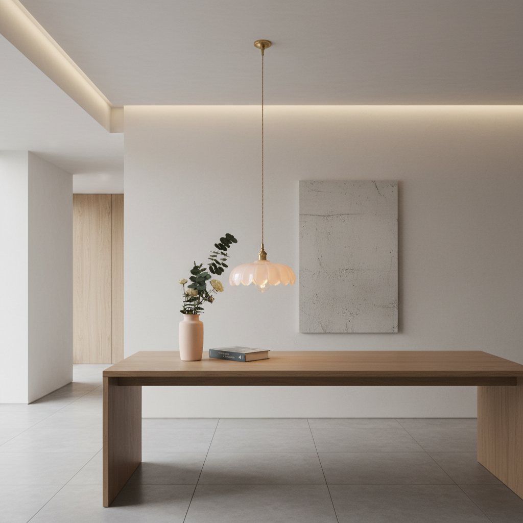 FloraGlow | Elegant Retro Glass Kitchen Pendant Lighting Fixture