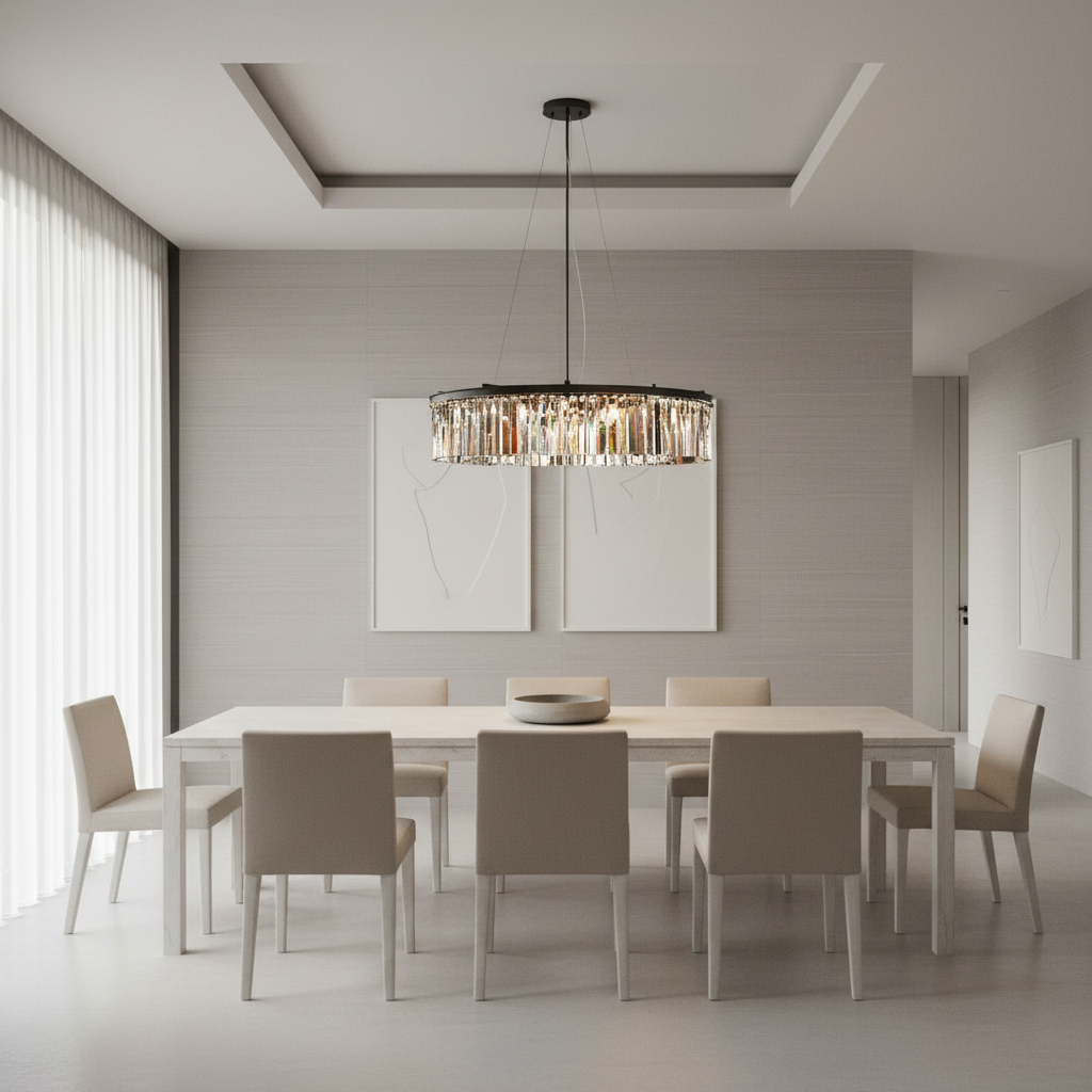 Luminara | Stylish Retro Crystal Designer Chandelier for Modern Interiors