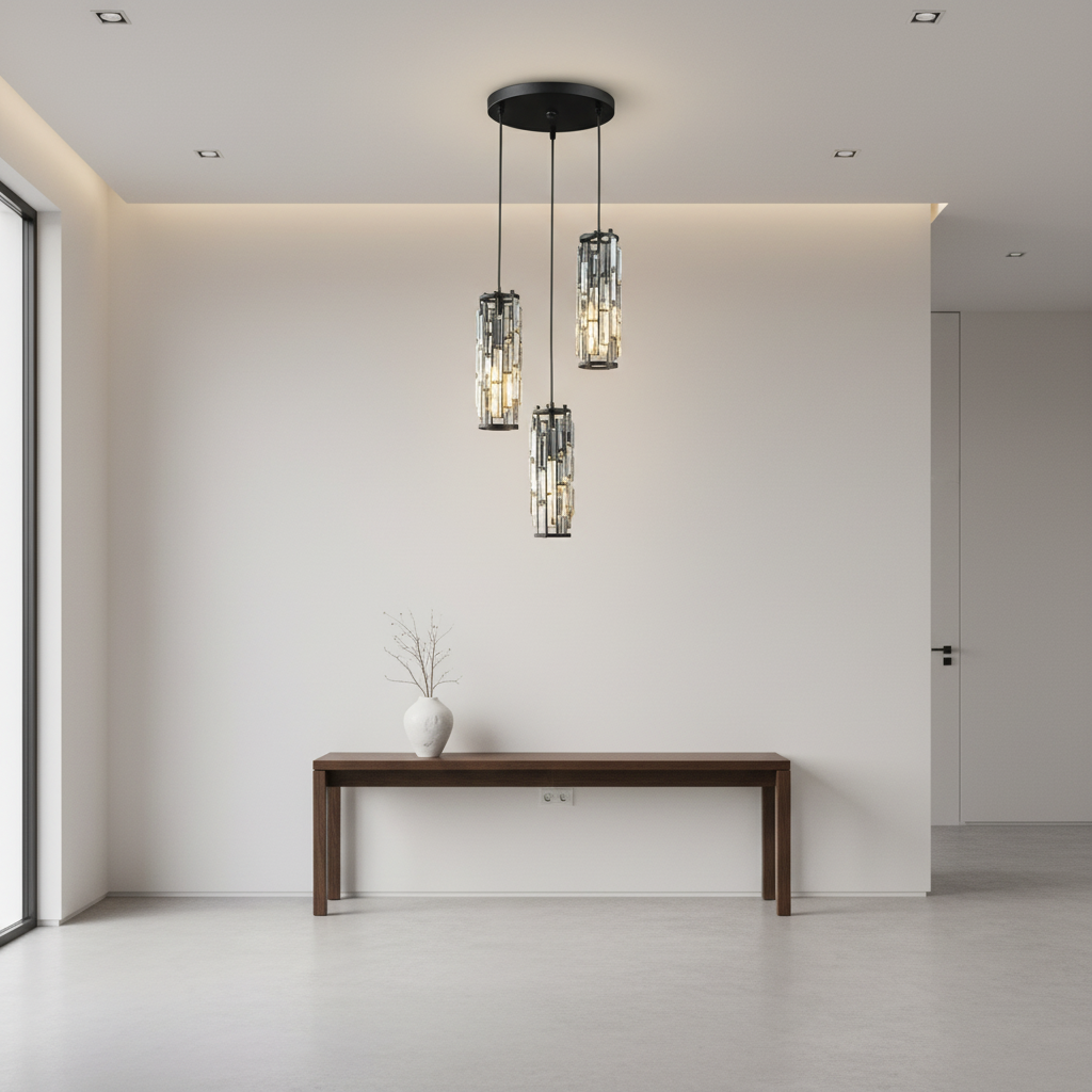 CrystalAura | Stylish Elegant Mini Pendant Light Fixture for Modern Spaces