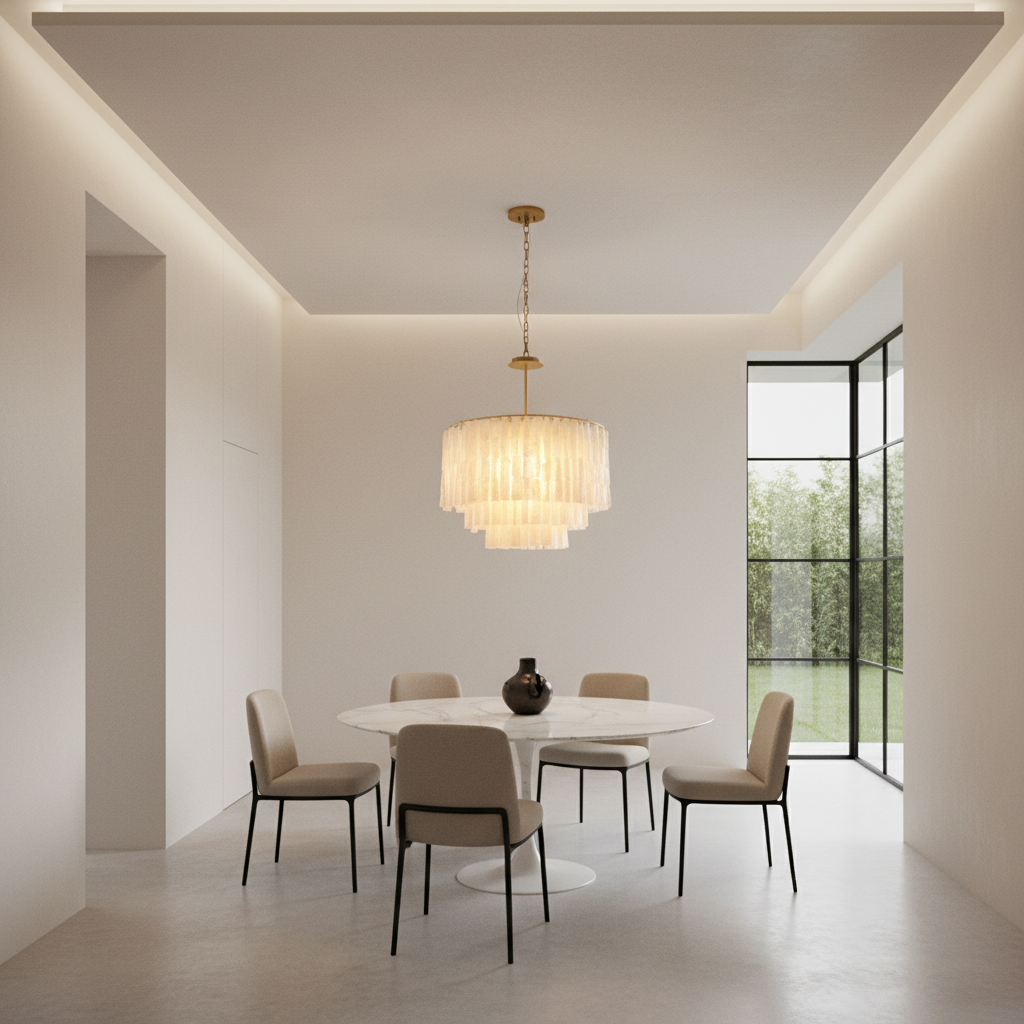 ShellAura | Elegant Modern Shell Chandelier Light Fixture