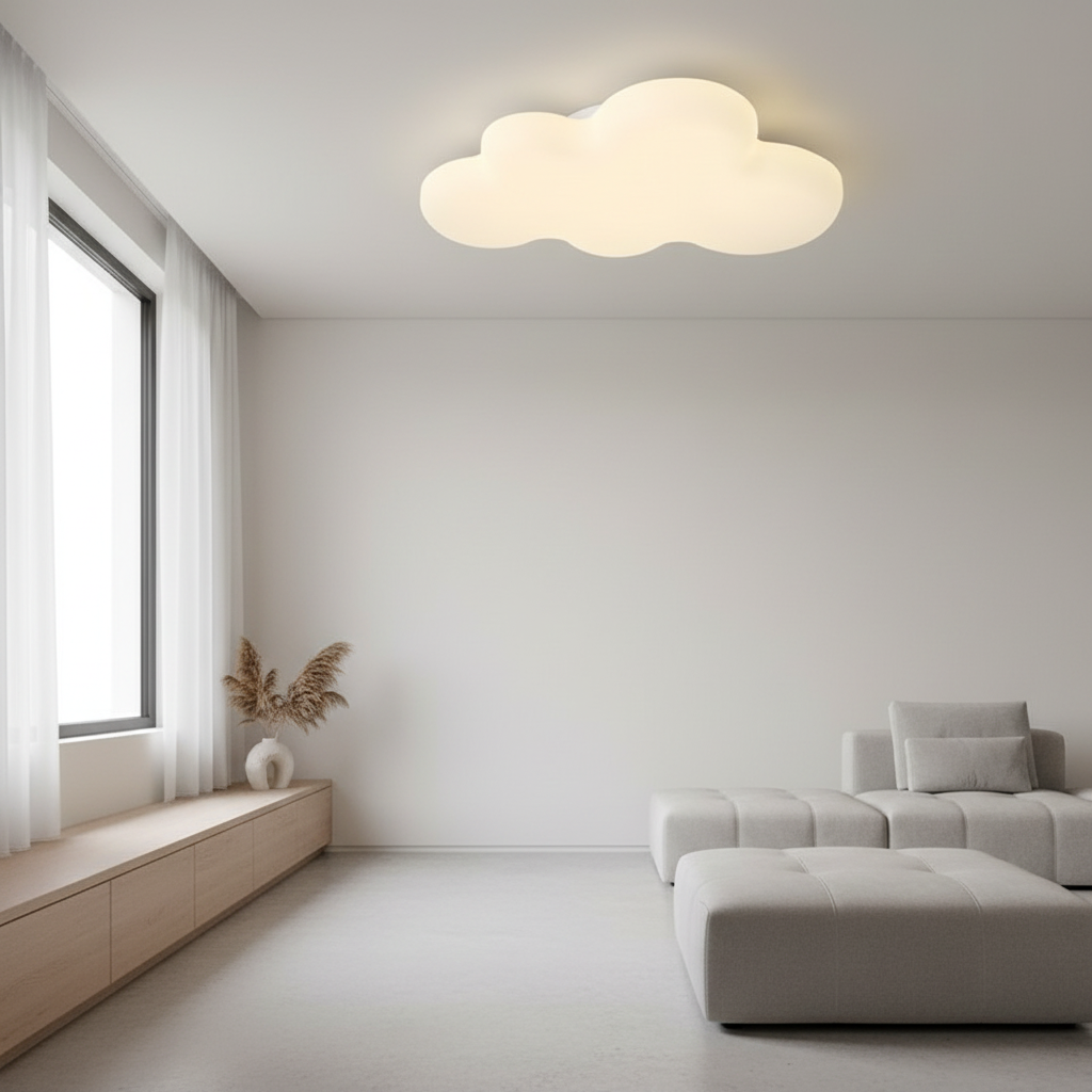 NimbusGlow | Charming Modern LED Flush Mount Ceiling Light