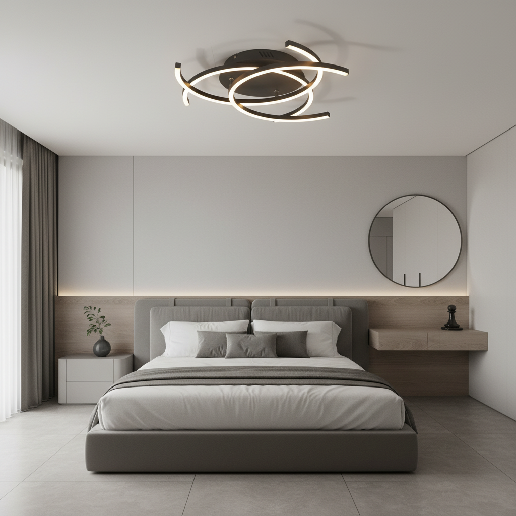 Luminara | Sleek Modern Dimmable LED Flush Mount Ceiling Light Fixture