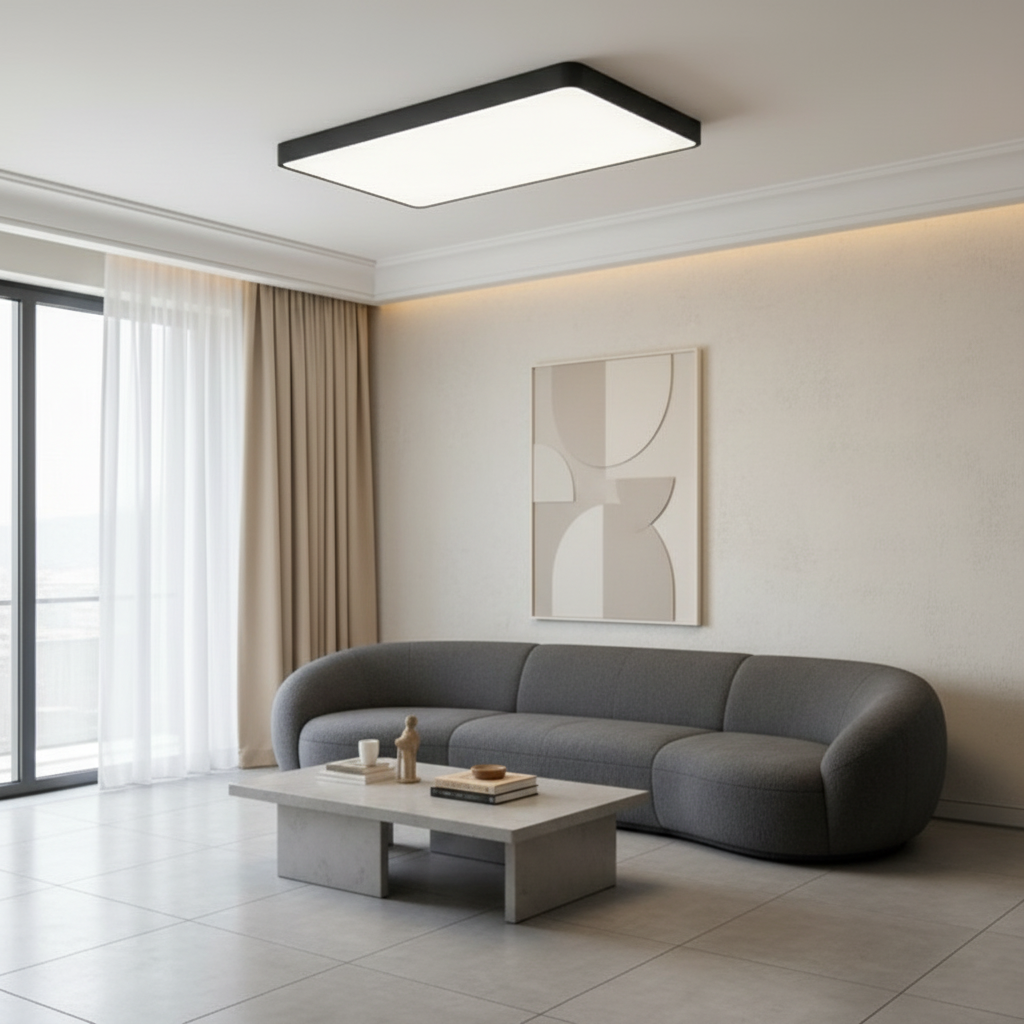 Luminara | Sleek Modern LED Flush Mount Ceiling Light for Versatile Spaces