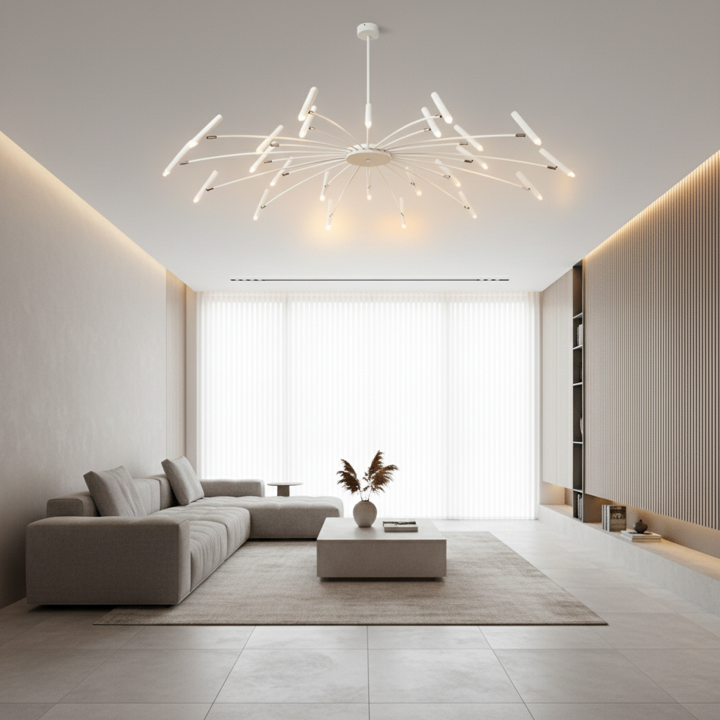 Luminara | Modern Adjustable LED Chandelier with Dimming Features