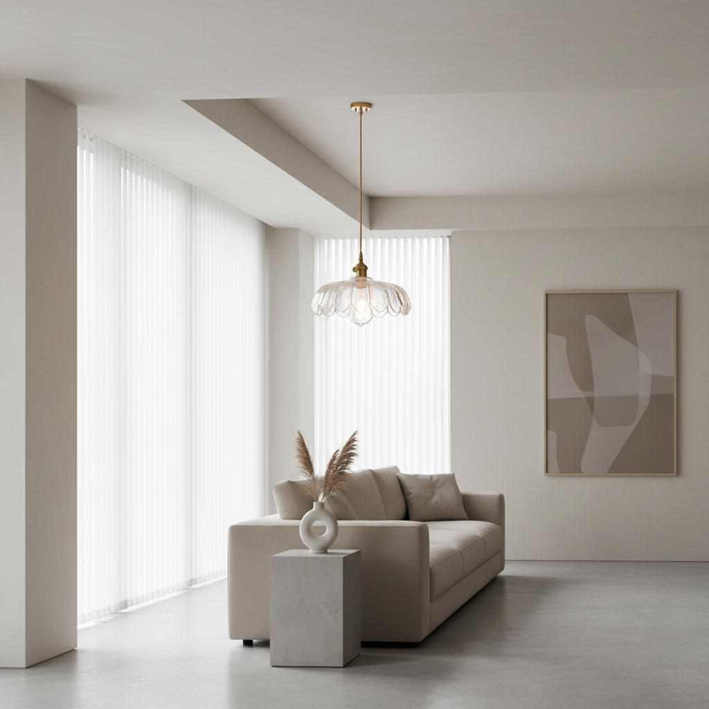 FloraGlow | Elegant Retro Glass Kitchen Pendant Lighting Fixture