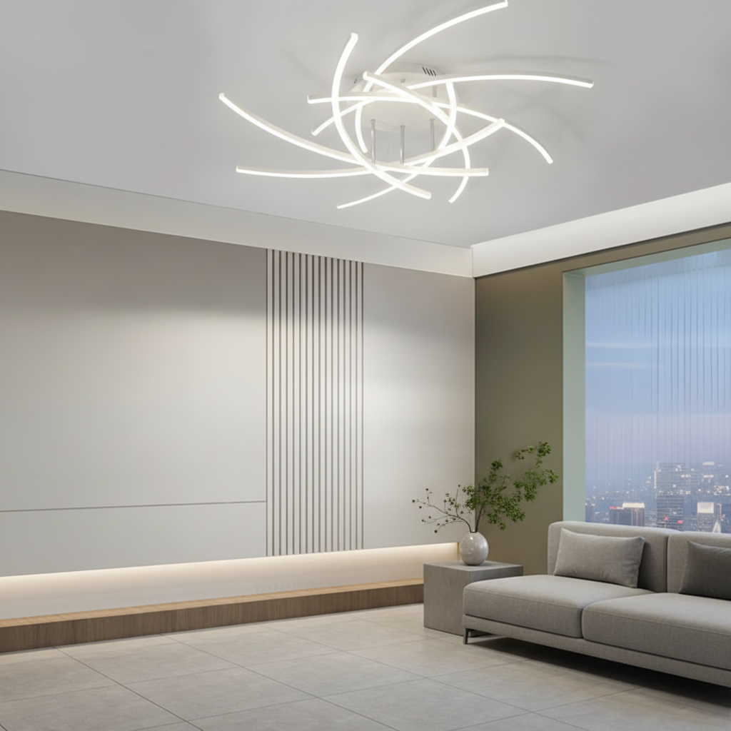 Luminara | Sleek Modern Dimmable LED Flush Mount Ceiling Light Fixture